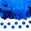 Fantasías Miguel Art.8602 Confetti Metálizado 1cm 30g Azul Obscuro