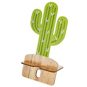 Portacelular Con Cactus Y Papel Scrap